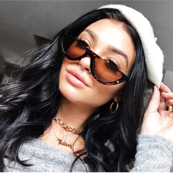 World Class Fashions Accessories - “Carmela” Half Moon Cat Eye Cut out Sunnies